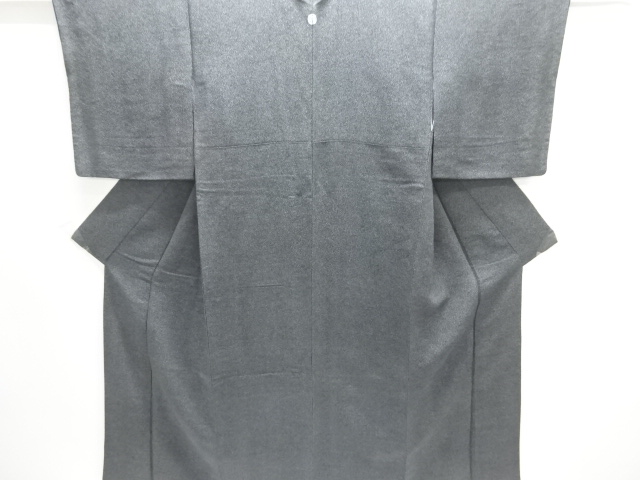 縮緬地　一つ紋鮫小紋着物